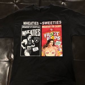 Raiders Vs 49ers "Wheaties To Sweeties" Shirt
